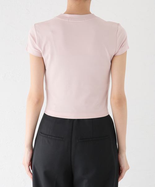 JOINT WORKS（ジョイントワークス）の「【Calvin Klein Jeans / カルバン クライン ジーンズ】 A-SS DIFFUSED LOGO（Tシャツ/カットソー・レディース・ホワイト/ピンク・SMALL）」の14枚目の写真