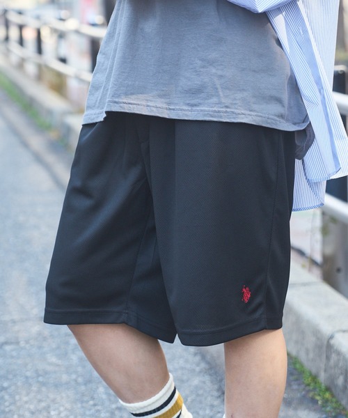 セール】【U.S. POLO ASSN.】ワンポイントポニー刺繍バギーショーツ