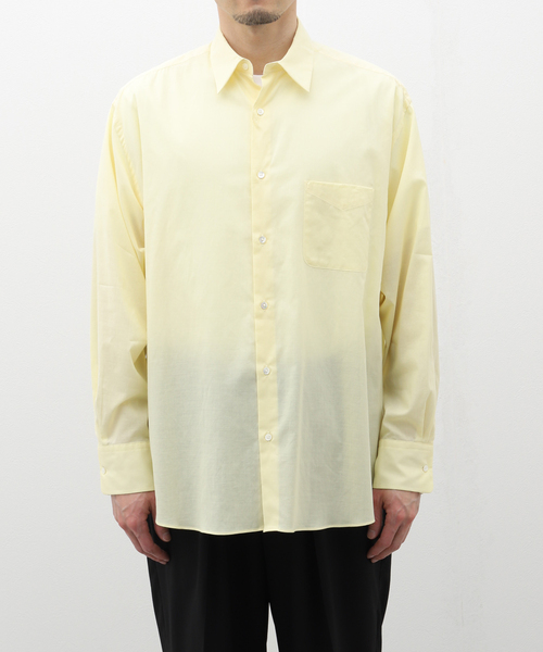 markaware(マーカウェア)の「【MARKAWARE / マーカウェア】COMFORT FIT SHIRT LOAN(シャツ/ブラウス・メンズ・ホワイト/Yellow/ダークグリーン・2/3)」の3枚目の写真