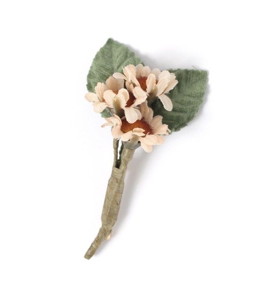 studio CLIP（スタディオクリップ）の「ブーケブローチ（ブローチ/コサージュ・レディース・ベージュ/アイボリー・FREE）」の2枚目の写真