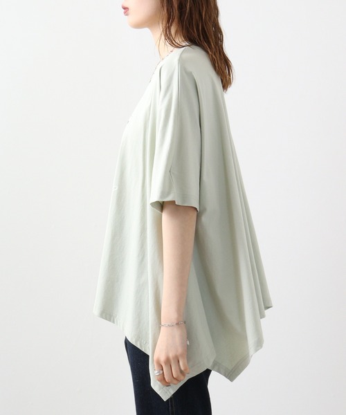 EGLANTINE(エグランティーヌ)の「Eglantine シュシュ付カットソー(Tシャツ/カットソー・レディース・ラベンダー/ネイビー/ライトグリーン/オフホワイト・40)」の20枚目の写真
