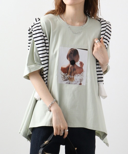 tシャツ Eglantine シュシュ付カットソー レディース セール】Eglantine シュシュ付カットソー（Tシャツ/カットソー