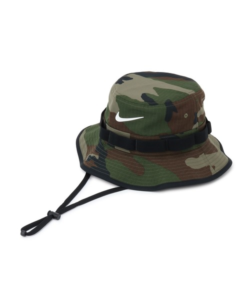 NIKE(ナイキ)の「【NIKE】ナイキ Dri-FIT エイペックス カモプリントバケットハット(ハット・レディース・ホワイト/カーキ・FREE)」の2枚目の写真