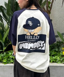 【MEMORY】看板バブちゃん ラグラン ヘビーウェイトTシャツ / オーバーサイズ ラグランTシャツ ユニセックス