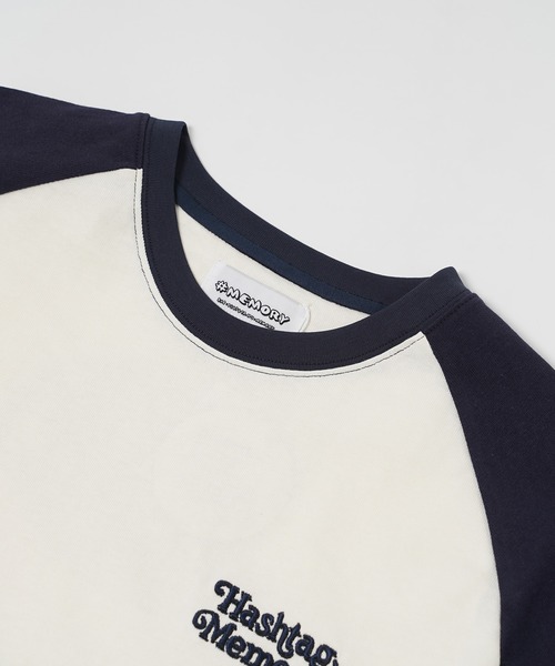 #MEMORY(メモリー)の「【MEMORY】看板バブちゃん ラグラン ヘビーウェイトTシャツ / オーバーサイズ ラグランTシャツ ユニセックス(Tシャツ/カットソー・メンズ・アイボリー系1/ホワイト×レッド/アイボリー系2/ホワイト×グリーン/ホワイト×ブラック・FREE)」の21枚目の写真