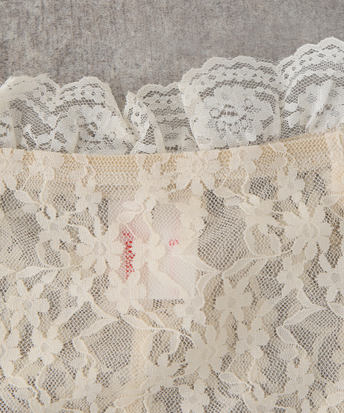 セール】【YUHAN WANG/ユハン ワン】lace trimmed biker shorts