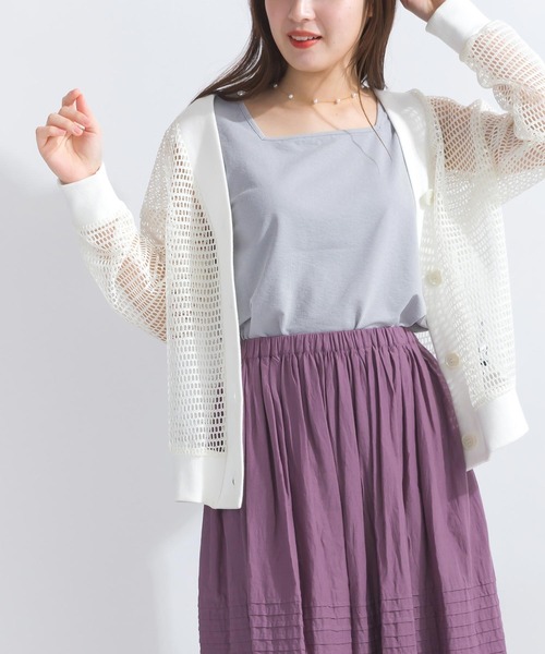 PICCIN（ピッチン）の「スラブ地前後2WAYタンクトップ（タンクトップ・レディース・グレー/ブラック/カーキ/オフホワイト・M）」の3枚目の写真