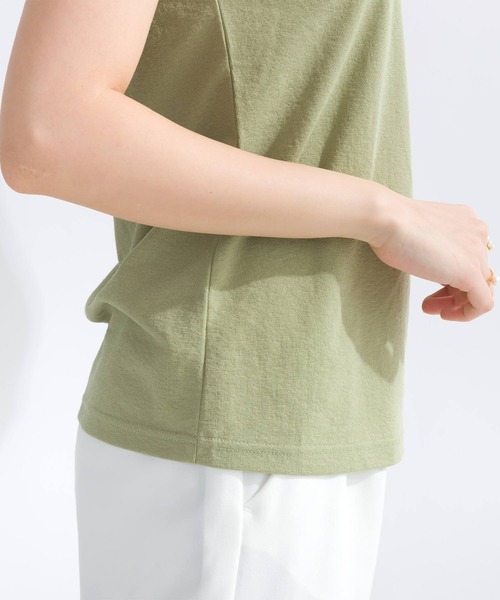 PICCIN（ピッチン）の「スラブ地前後2WAYタンクトップ（タンクトップ・レディース・グレー/ブラック/カーキ/オフホワイト・M）」の17枚目の写真