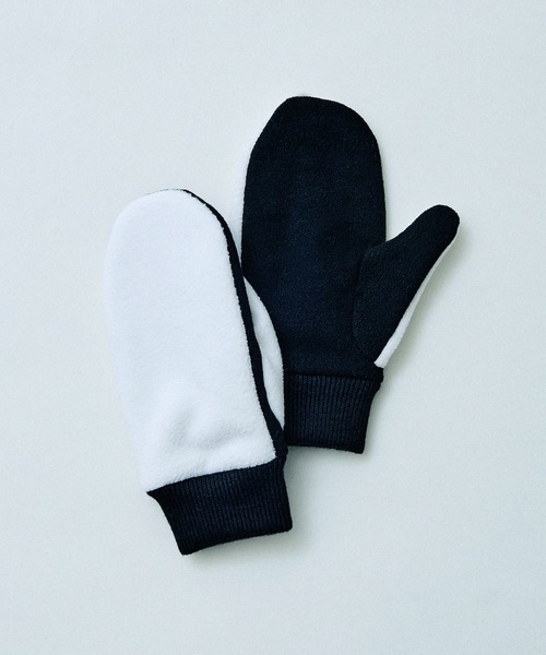PAR ICI（パーリッシィ）の「バイカラー フリースミトン（手袋・レディース・グレー系その他/ホワイト系その他・FREE）」の2枚目の写真