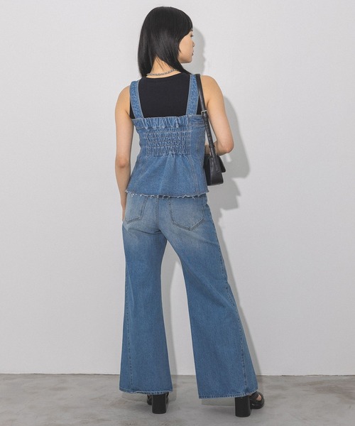 PAGEBOY（ページボーイ）の「ラインストーンデニムビスチェ（ベスト・レディース・ブルー/ブラック・FREE）」の15枚目の写真