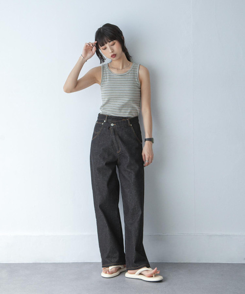 Chillfar(チルファー)の「カップ付き デイリーカラータンク(タンクトップ・レディース・オートミール/ブラック系/ホワイト/ブラウン/ブラック/グレイッシュベージュ/アイボリー/ブラウン系/グレー/グレー系・FREE)」の18枚目の写真