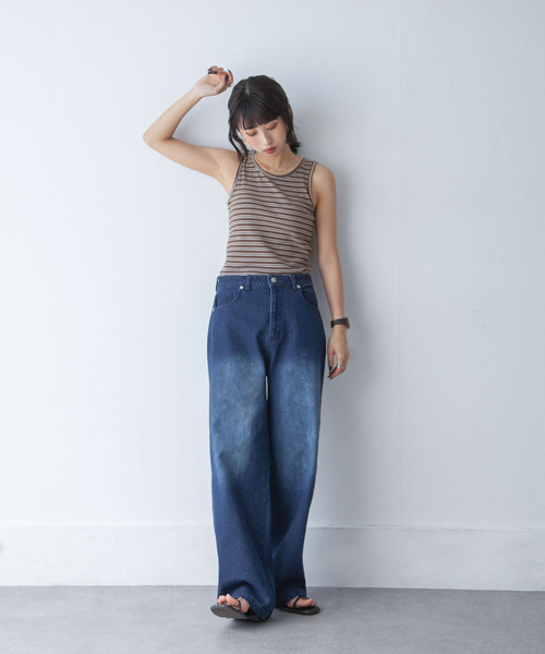 Chillfar(チルファー)の「カップ付き デイリーカラータンク(タンクトップ・レディース・オートミール/ブラック系/ホワイト/ブラウン/ブラック/グレイッシュベージュ/アイボリー/ブラウン系/グレー/グレー系・FREE)」の19枚目の写真