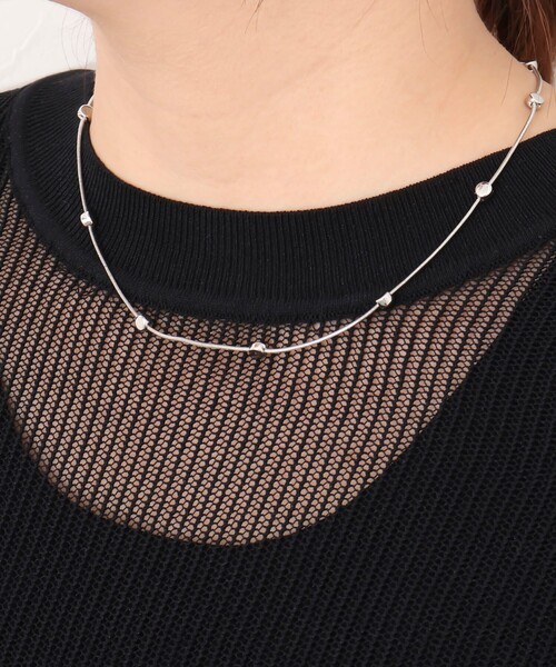 NOLLEY’S（ノーリーズ）の「メタルプレートチェーンスライドネックレス（ネックレス・レディース・シルバー/ゴールド・FREE）」の5枚目の写真