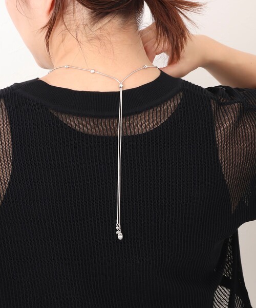 NOLLEY’S（ノーリーズ）の「メタルプレートチェーンスライドネックレス（ネックレス・レディース・シルバー/ゴールド・FREE）」の6枚目の写真