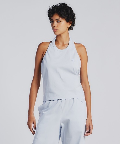 フルイドホルターネックトップス - ターコイズブルー | ZARA