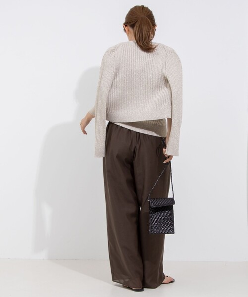 NOLLEY’S（ノーリーズ）の「ウォッシャブルスパンローンイージーワイドパンツ（その他パンツ・レディース・ピンク/ブラウン・38/36）」の19枚目の写真