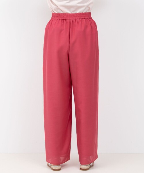 NOLLEY’S（ノーリーズ）の「ウォッシャブルスパンローンイージーワイドパンツ（その他パンツ・レディース・ピンク/ブラウン・38/36）」の9枚目の写真