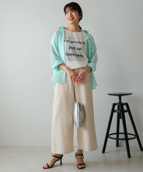 Bou Jeloud(ブージュルード)の「コットンガーゼカラーブラウス(シャツ/ブラウス・レディース・ブラック/ホワイト/パープル/イエロー/ブルー・FREE)」の22枚目の写真