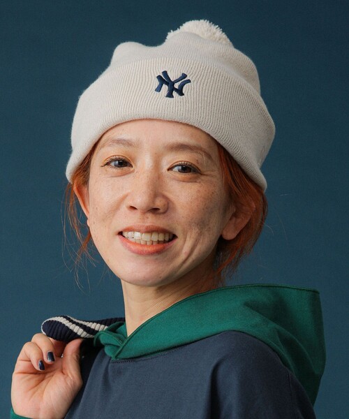 NEW ERA（ニューエラ）の「NEW ERA / 別注 ポンポン ワッチキャップ 24AW（ニットキャップ/ビーニー・レディース・ブルー/ホワイト系その他7/ブラック/ネイビー・ONE SIZE）」の6枚目の写真