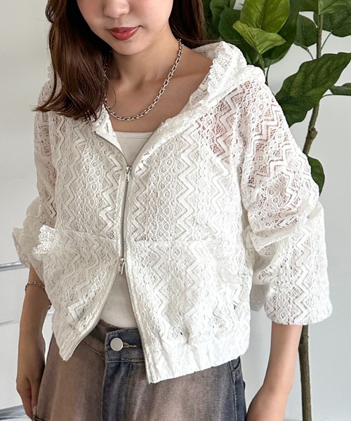 美品★Rene★大人可愛いパールビジューフードカーディガン 二次会パーティ日本製 美品☆Rene☆大人可愛いパールビジューフードカーディガン