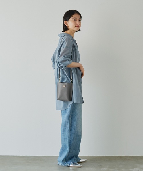 russet(ラシット)の「スマートフォンショルダーバッグ(CE-1346)(ショルダーバッグ・レディース・グレー/グレー系その他/ブラック・FREE)」の5枚目の写真