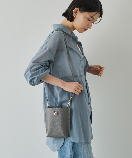 russet(ラシット)の「スマートフォンショルダーバッグ(CE-1346)(ショルダーバッグ・レディース・グレー/グレー系その他/ブラック・FREE)」の7枚目の写真