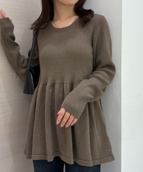 Rene ルネ　ペプラムニット ペプラムニット | ニット | NOELA OFFICIAL WEB STORE