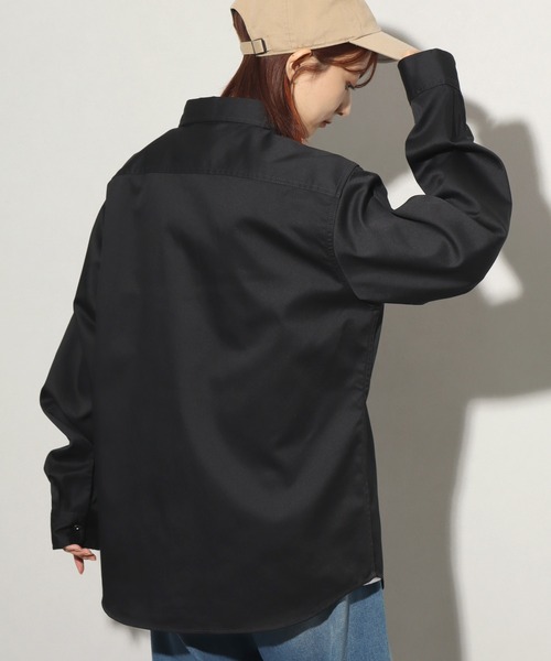 Dickies（ディッキーズ）の「【GENUINE DICKIES/ジェニュインディッキーズ】TCツイル ロゴ刺繍 ロングスリーブワークシャツ（シャツ/ブラウス・メンズ・ベージュ/ブラック/インディゴブルー/ブルー系その他・M/L/LL）」の8枚目の写真