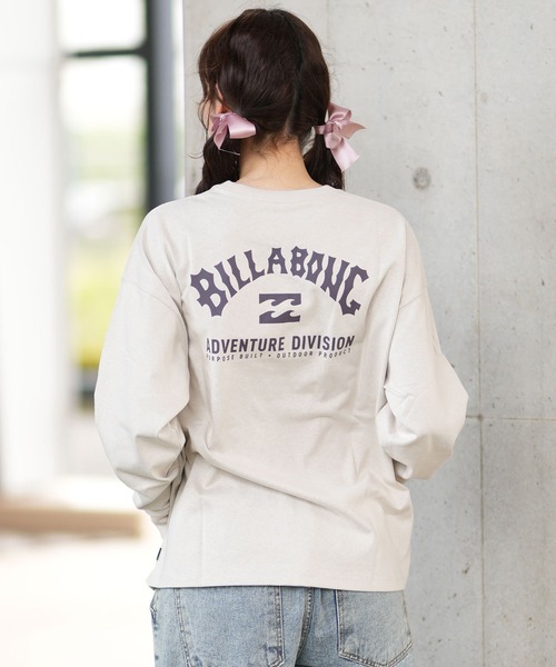 BILLABONG ビラボン 長袖 Tシャツ レディース ロンT バックプリント ルーズシルエット BE014-058 BILLABONG（ビラボン）の「BILLABONG/ビラボン ロンT バック