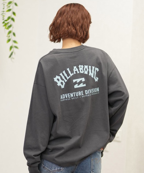 BILLABONG(ビラボン)の「BILLABONG/ビラボン ロンT バックプリント ルーズシルエット BE014-058(Tシャツ/カットソー・レディース・ホワイト/スミクロ・M/L)」の2枚目の写真