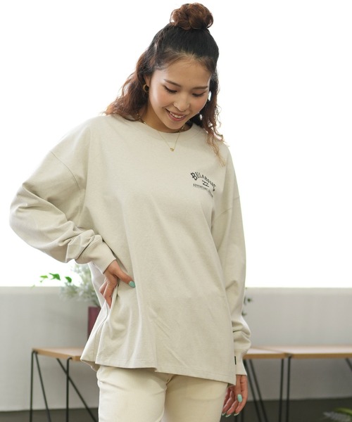BILLABONG ビラボン 長袖 Tシャツ レディース ロンT バックプリント ルーズシルエット BE014-058 BILLABONG（ビラボン）の「BILLABONG/ビラボン ロンT バック