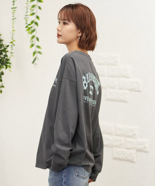 BILLABONG(ビラボン)の「BILLABONG/ビラボン ロンT バックプリント ルーズシルエット BE014-058(Tシャツ/カットソー・レディース・ホワイト/スミクロ・M/L)」の10枚目の写真