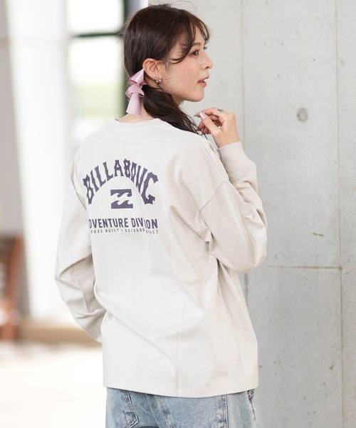 BILLABONG ビラボン 長袖 Tシャツ レディース ロンT バックプリント ルーズシルエット BE014-058 BILLABONG（ビラボン）の「BILLABONG/ビラボン ロンT バック