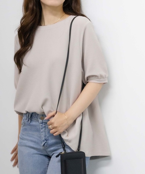 NAVY(ネイビー)の「NAVY エンボス プルオーバー(Tシャツ/カットソー・レディース・オフホワイト/ベージュ/ブラック・M/L)」の11枚目の写真