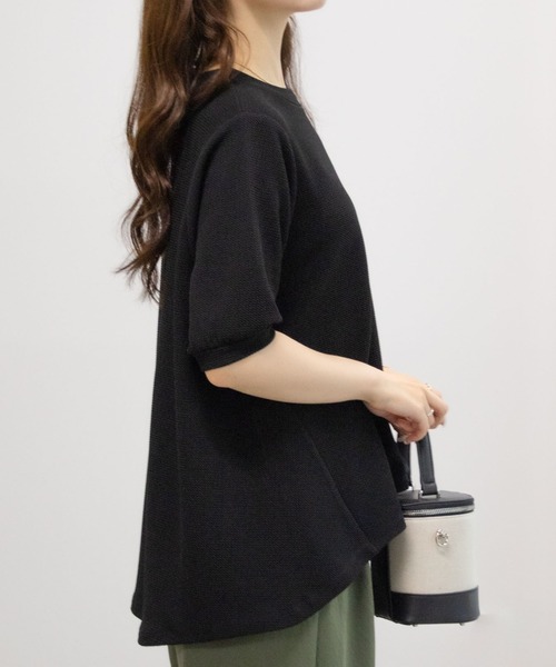 NAVY(ネイビー)の「NAVY エンボス プルオーバー(Tシャツ/カットソー・レディース・オフホワイト/ベージュ/ブラック・M/L)」の8枚目の写真