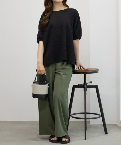 NAVY(ネイビー)の「NAVY エンボス プルオーバー(Tシャツ/カットソー・レディース・オフホワイト/ベージュ/ブラック・M/L)」の9枚目の写真