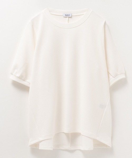 NAVY(ネイビー)の「NAVY エンボス プルオーバー(Tシャツ/カットソー・レディース・オフホワイト/ベージュ/ブラック・M/L)」の5枚目の写真