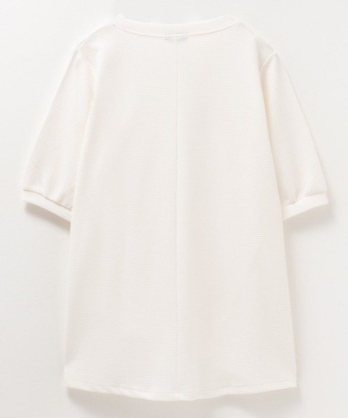 NAVY(ネイビー)の「NAVY エンボス プルオーバー(Tシャツ/カットソー・レディース・オフホワイト/ベージュ/ブラック・M/L)」の4枚目の写真