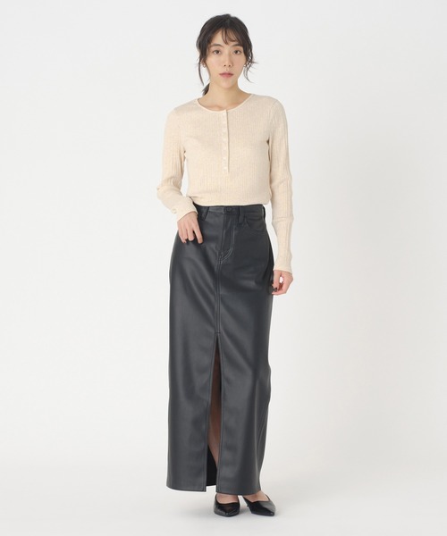 Levi's（リーバイス）の「Levi's/リーバイス DRY GOODS ヘンリーネックカットソー ベージュ OATMEAL（Tシャツ/カットソー・レディース・オフホワイト・M/S/XS）」の12枚目の写真