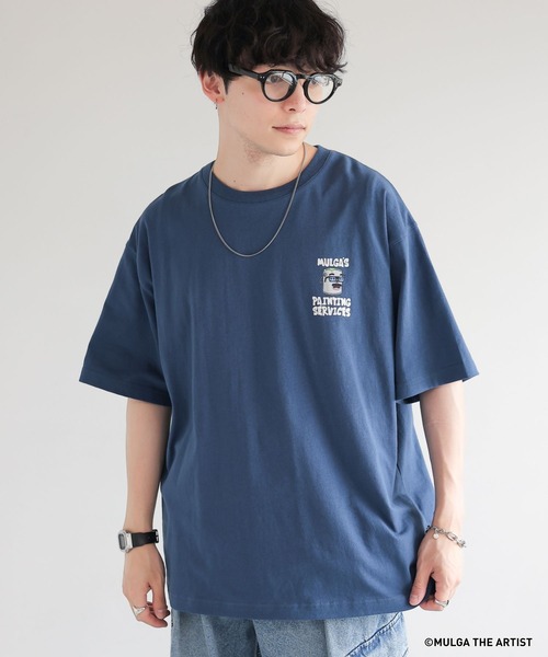 MULGA（モルガ）の「【MULGA THE LIFE】コラボ/バックプリントオーバーサイズTシャツ（Tシャツ/カットソー・メンズ・ブラック/グリーン系その他/ホワイト/ブルー・SMALL/MEDIUM/LARGE）」の19枚目の写真