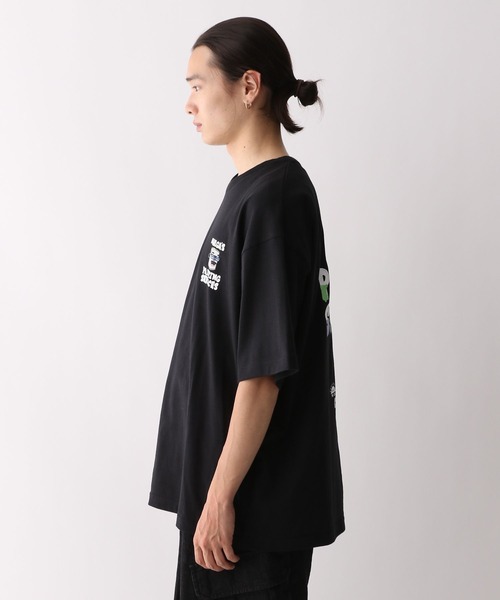 MULGA（モルガ）の「【MULGA THE LIFE】コラボ/バックプリントオーバーサイズTシャツ（Tシャツ/カットソー・メンズ・ブラック/グリーン系その他/ホワイト/ブルー・SMALL/MEDIUM/LARGE）」の16枚目の写真