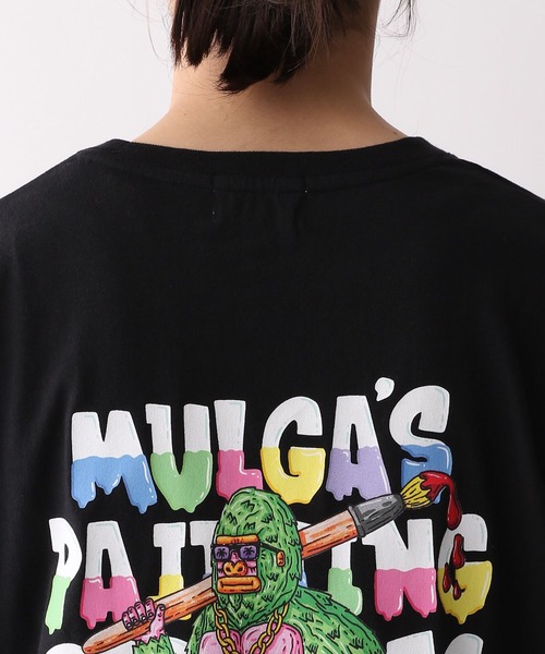 MULGA（モルガ）の「【MULGA THE LIFE】コラボ/バックプリントオーバーサイズTシャツ（Tシャツ/カットソー・メンズ・ブラック/グリーン系その他/ホワイト/ブルー・SMALL/MEDIUM/LARGE）」の14枚目の写真
