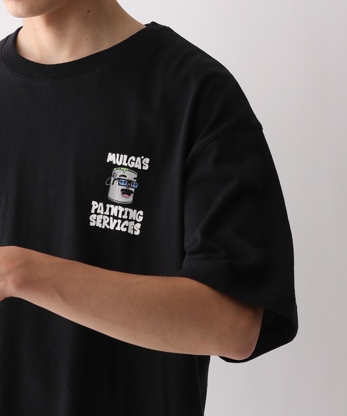MULGA（モルガ）の「【MULGA THE LIFE】コラボ/バックプリントオーバーサイズTシャツ（Tシャツ/カットソー・メンズ・ブラック/グリーン系その他/ホワイト/ブルー・SMALL/MEDIUM/LARGE）」の5枚目の写真