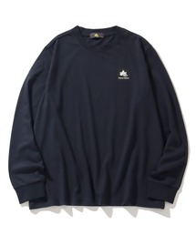 【LOGOS Park/ロゴスパーク】リサイクルマテリアル ボックスロゴ ロングスリーブTシャツ