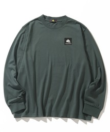【LOGOS Park/ロゴスパーク】リサイクルマテリアル ボックスロゴ ロングスリーブTシャツ