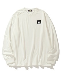 【LOGOS Park/ロゴスパーク】リサイクルマテリアル ボックスロゴ ロングスリーブTシャツ