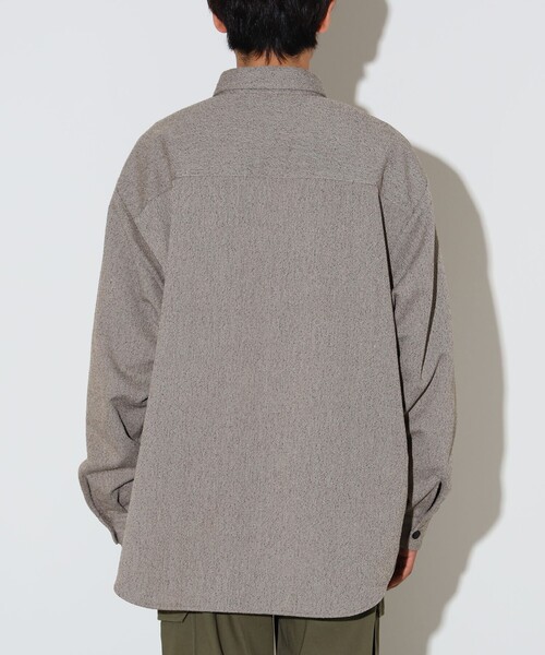 BEAMS HEART(ビームスハート)の「ポリネップ CPO シャツ(シャツ/ブラウス・メンズ・ライトブラウン/ベージュ・MEDIUM/LARGE/SMALL)」の8枚目の写真