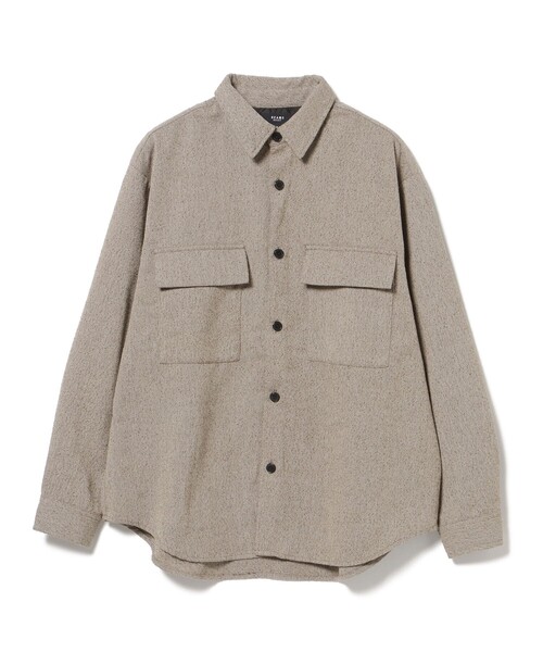 BEAMS HEART(ビームスハート)の「ポリネップ CPO シャツ(シャツ/ブラウス・メンズ・ライトブラウン/ベージュ・MEDIUM/LARGE/SMALL)」の11枚目の写真