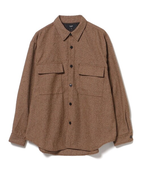 BEAMS HEART(ビームスハート)の「ポリネップ CPO シャツ(シャツ/ブラウス・メンズ・ライトブラウン/ベージュ・MEDIUM/LARGE/SMALL)」の13枚目の写真