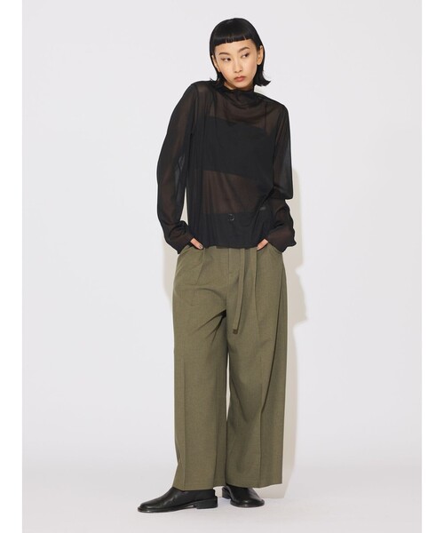 tシャツ MIDIUMISOLID for Ladies シアーハイネックインナー レディース MIDIUMISOLID for Ladies シアーハイネックインナー（Tシャツ